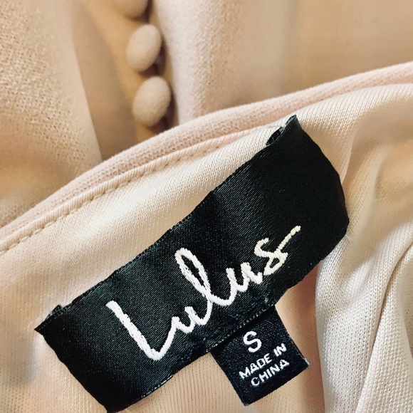 Lulu’s Button Back Blush Gown - Picture 5 of 8